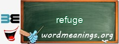 WordMeaning blackboard for refuge